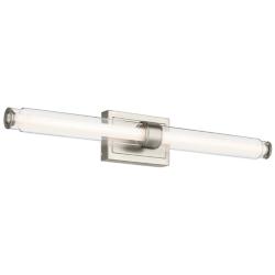 Kichler Laurene 31" Wide Clear Glass Brushed Nickel Bath Light
