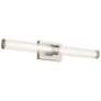 Kichler Laurene 31" Wide Clear Glass Brushed Nickel Bath Light