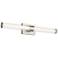 Kichler Laurene 31" Wide Clear Glass Brushed Nickel Bath Light