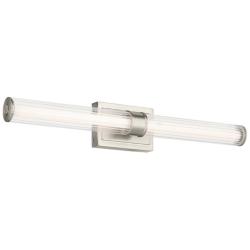 Kichler Laurene 31" Wide Clear Glass Brushed Nickel Bath Light