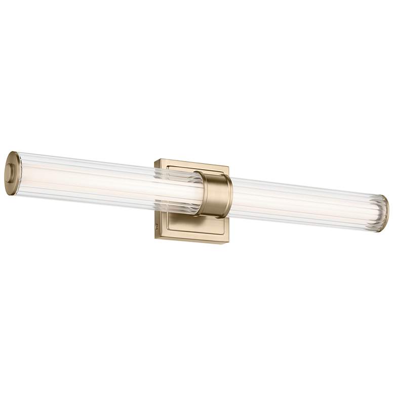 Image 1 Kichler Laurene 5" High Champagne Bronze LED Wall Sconce