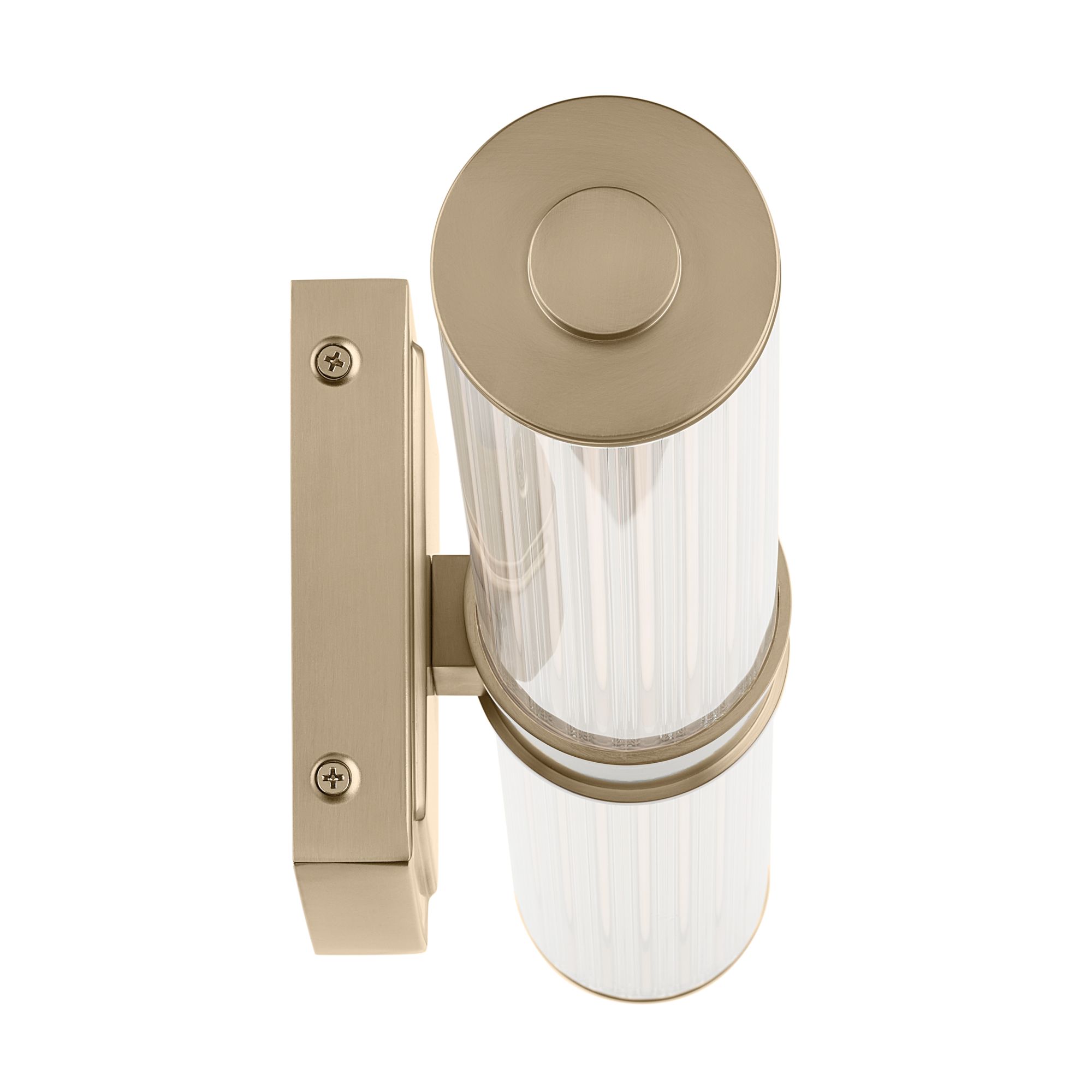 Image 7 Kichler Laurene 5" High Champagne Bronze LED Wall Sconce more views