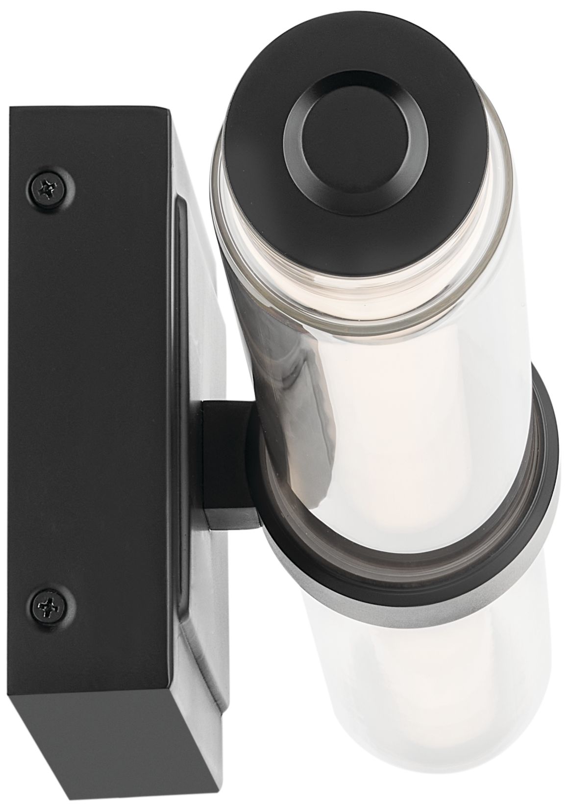 Image 5 Kichler Laurene Black Bath Bar Large with Clear Glass more views