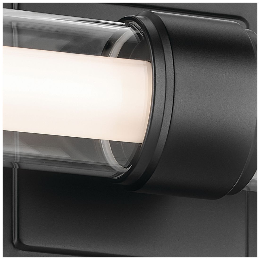 Image 6 Kichler Laurene Black Bath Bar Large with Clear Glass more views