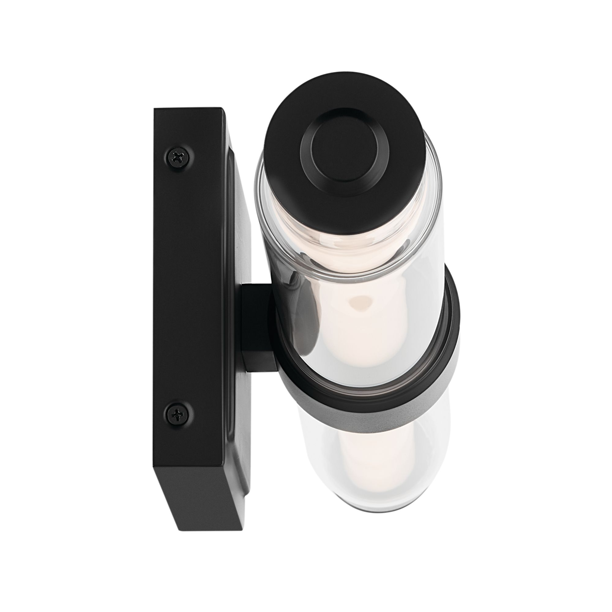 Image 6 Kichler Laurene Black Bath Bar Small with Clear Glass more views