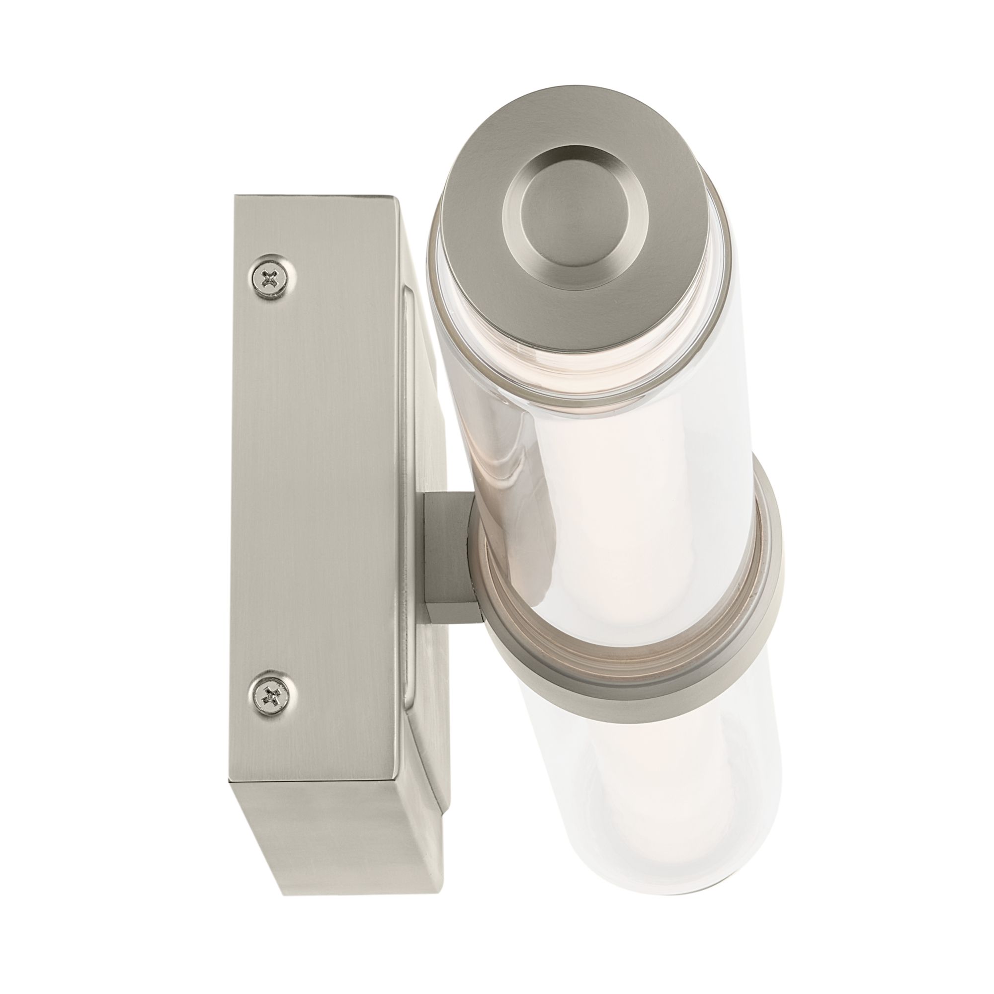 Image 5 Kichler Laurene Brushed Nickel Bath Bar Large with Clear Fluted Glass more views