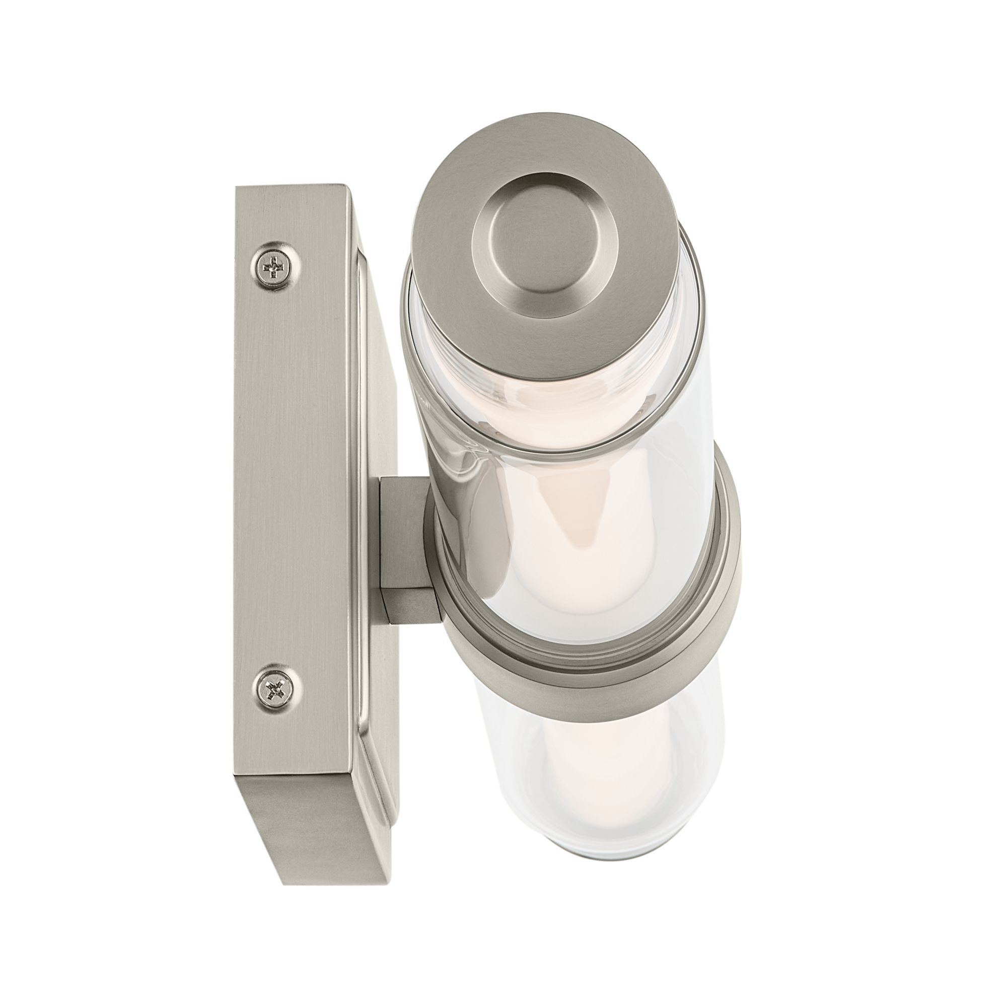 Image 6 Kichler Laurene Brushed Nickel Bath Bar Small with Clear Glass more views