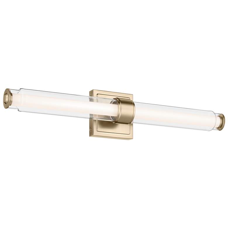 Image 1 Kichler Laurene Champagne Bronze Bath Bar Medium with Clear Glass