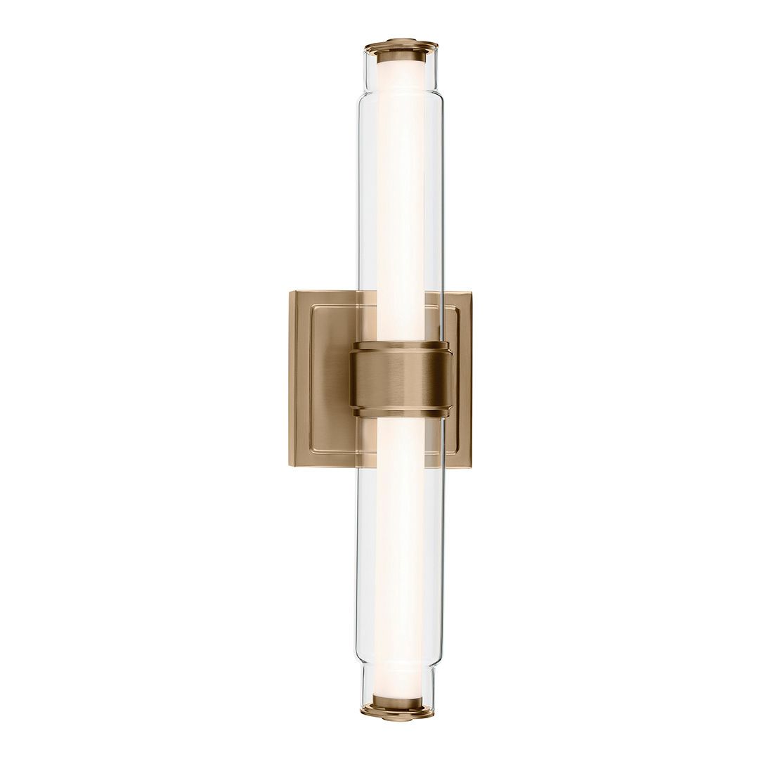 Image 5 Kichler Laurene Champagne Bronze Bath Bar Small with Clear Glass more views