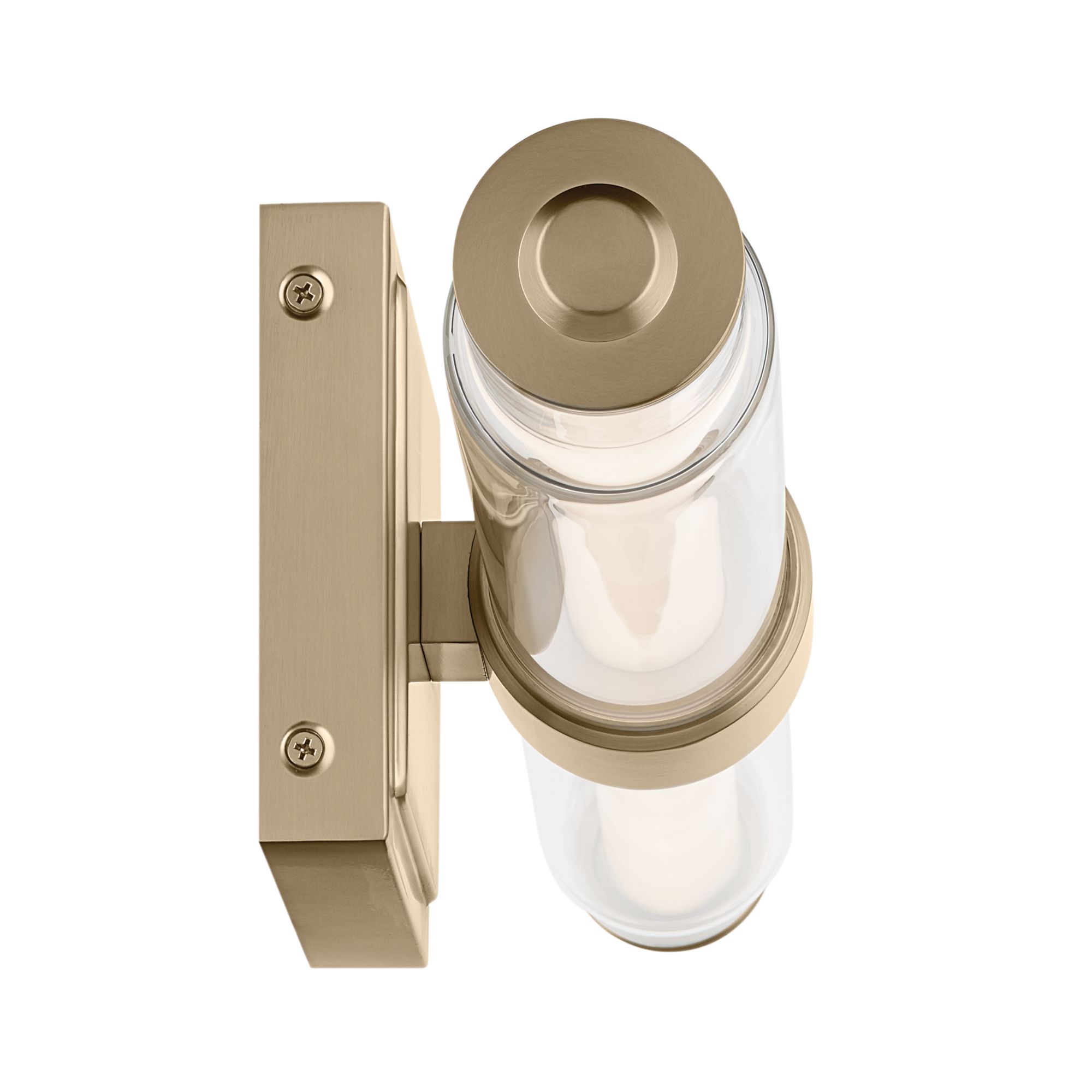 Image 6 Kichler Laurene Champagne Bronze Bath Bar Small with Clear Glass more views