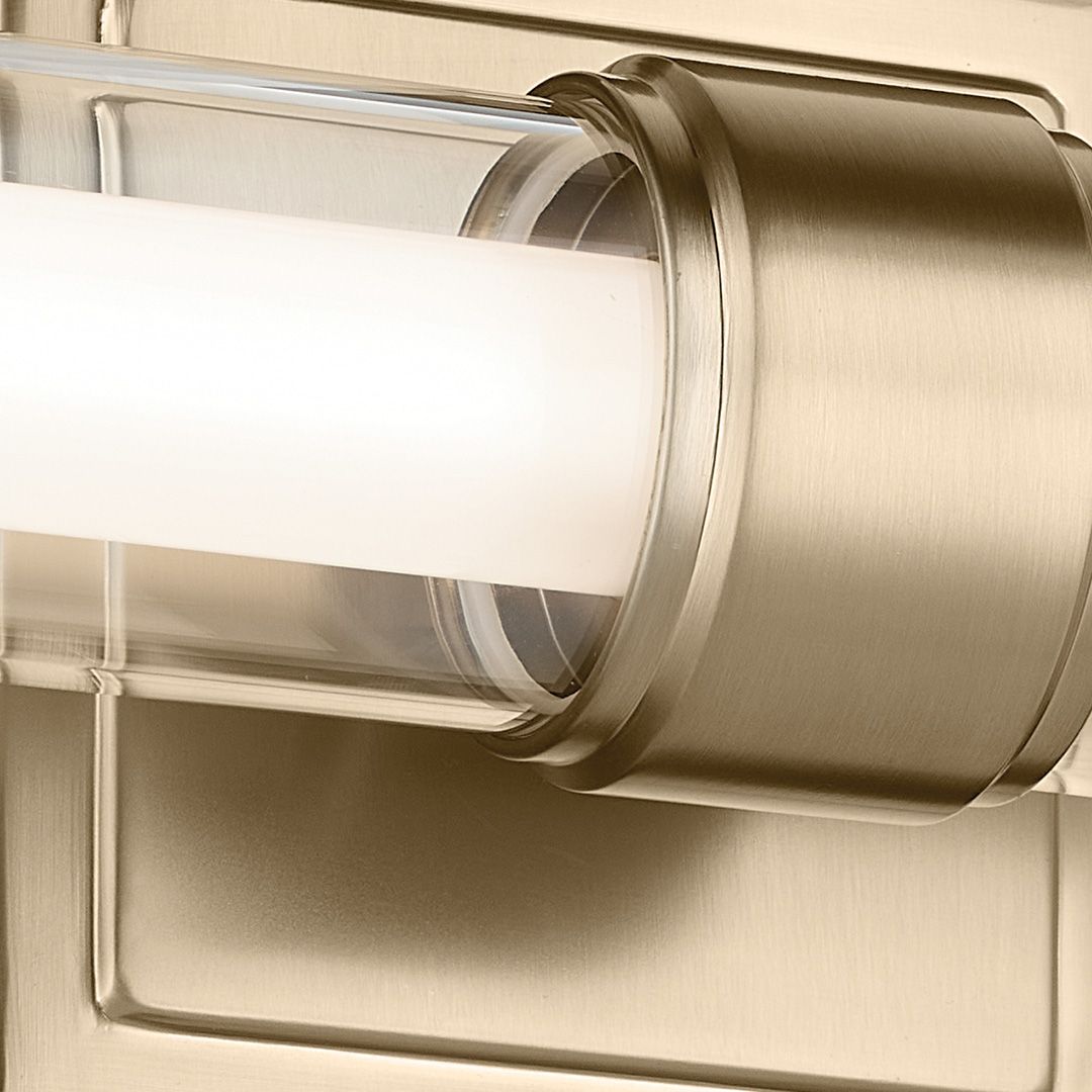 Image 7 Kichler Laurene Champagne Bronze Bath Bar Small with Clear Glass more views