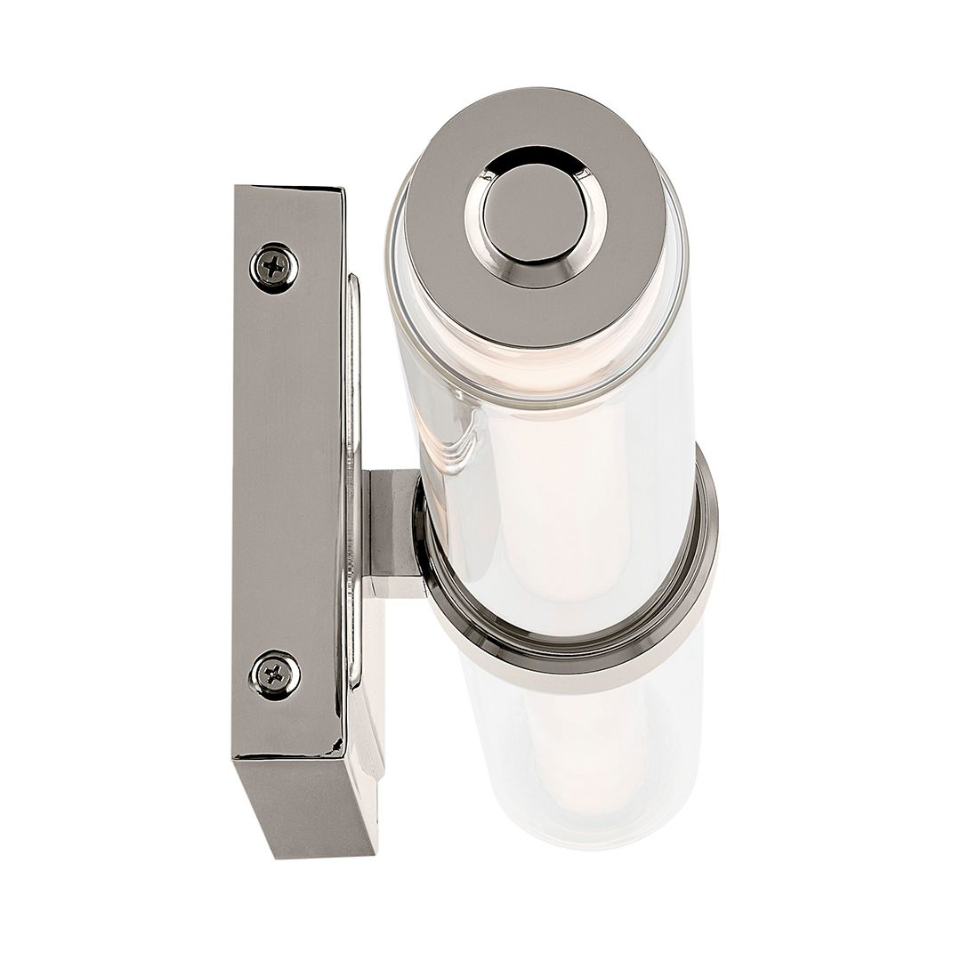 Image 5 Kichler Laurene Polished Nickel Bath Bar Large with Clear Fluted Glass more views