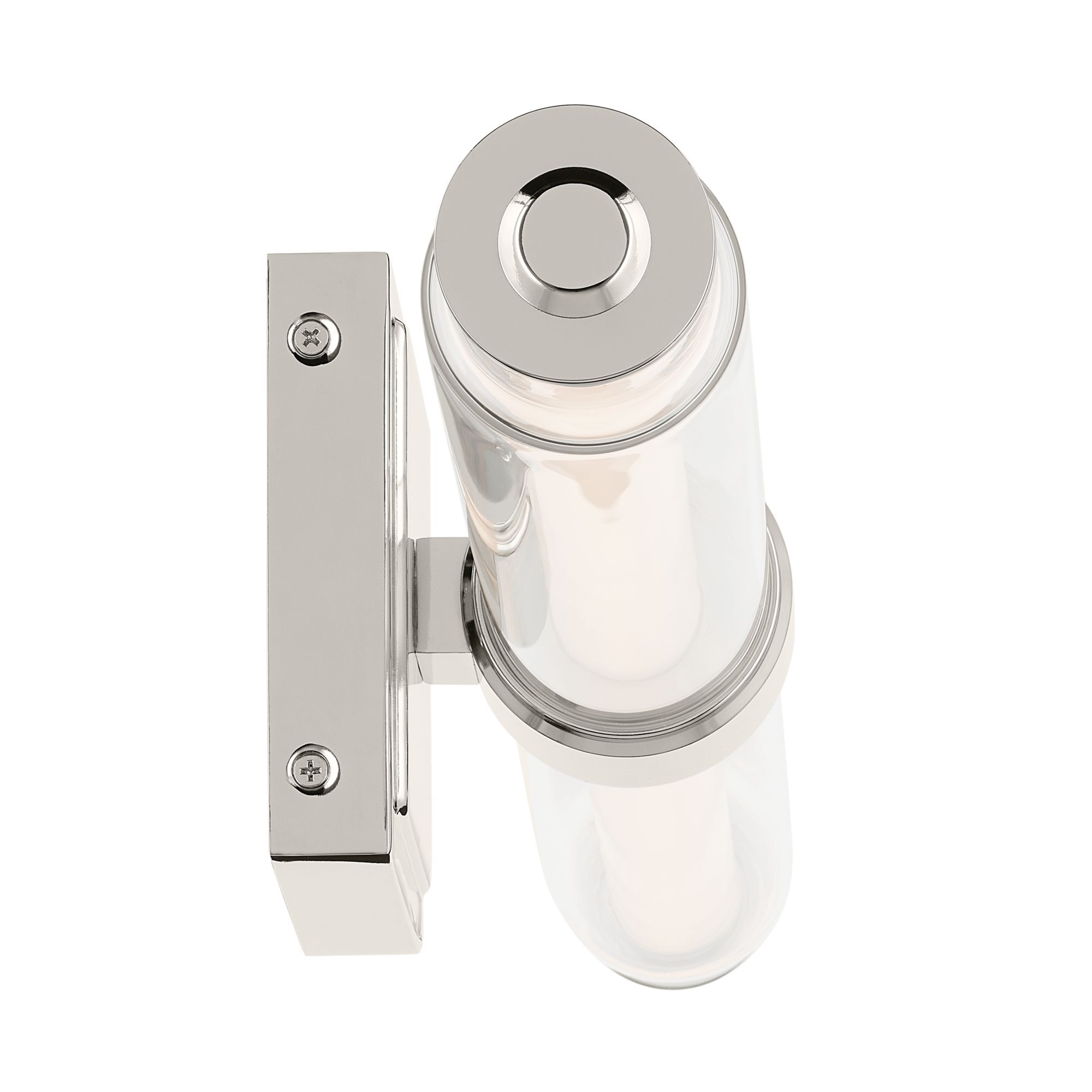 Image 5 Kichler Laurene Polished Nickel Bath Bar Medium with Clear Glass more views