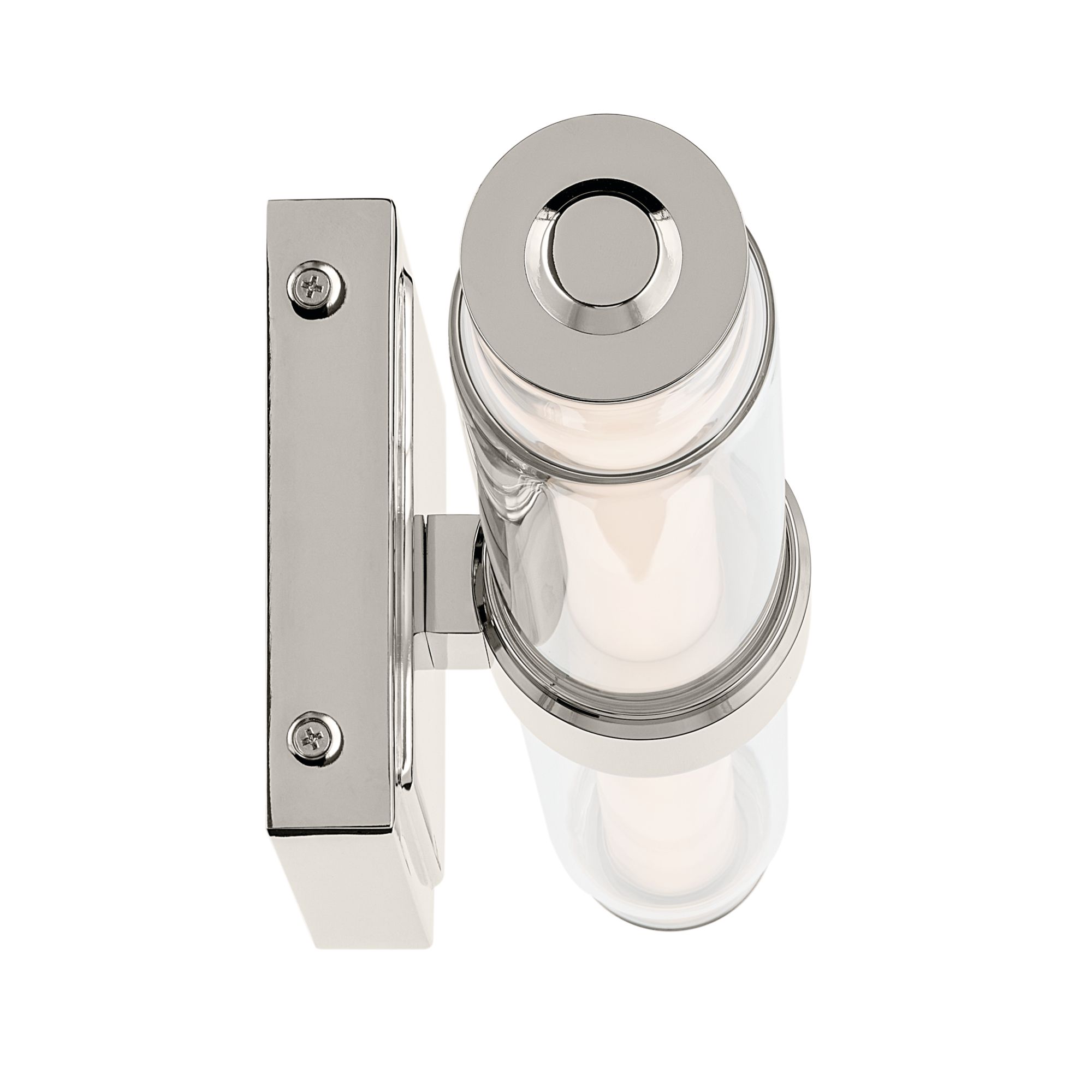 Image 4 Kichler Laurene Polished Nickel Bath Bar Small with Clear Glass more views