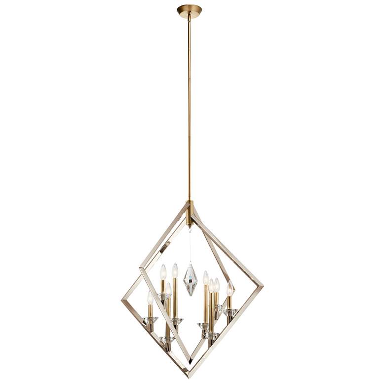 Image 1 Kichler Layan 32" Polished Nickel Foyer Chandelier