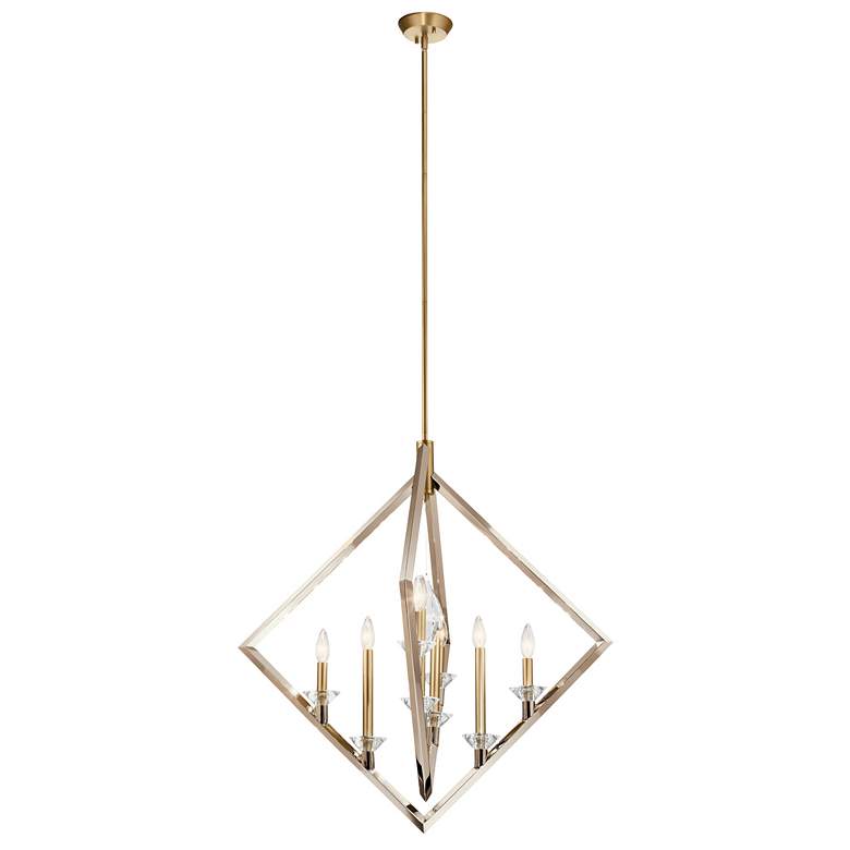 Image 2 Kichler Layan 32" Polished Nickel Foyer Chandelier more views