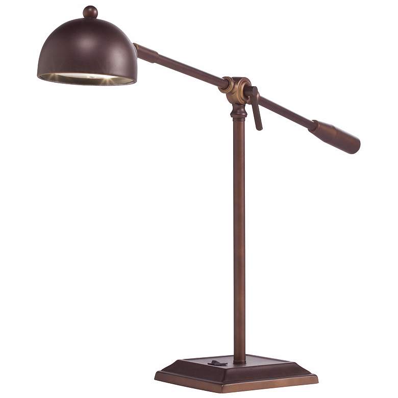 Image 1 Kichler LED Bronze Adjustable Balance Arm Desk Lamp