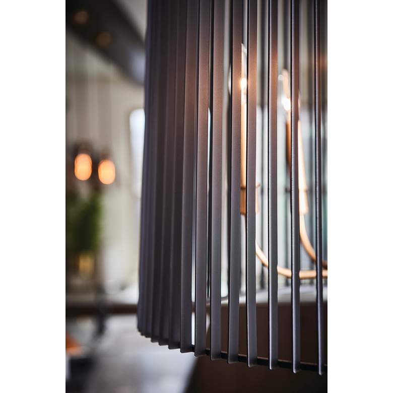 Image 5 Kichler Linara 26" Wide Black and Brass 6-Light Chandelier more views