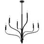 2_Kichler Livadia 36 1/4"W Black 6-Light Chandelier