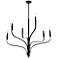 Kichler Livadia 36 1/4"W Black 6-Light Chandelier