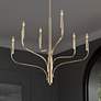1_Kichler Livadia 36 1/4"W Champagne Bronze 6-Light Chandelier