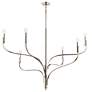 3_Kichler Livadia 47 1/4" 6-Light Polished Nickel Candelabra Chandelier more views