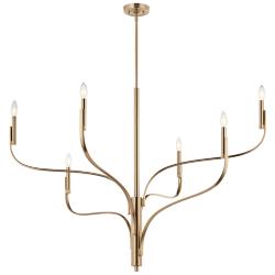 Kichler Livadia 47 1/4"W Champagne Bronze 6-Light Chandelier