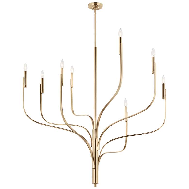 Image 3 Kichler Livadia 47 3/4"W Champagne Bronze 8-Light Chandelier
