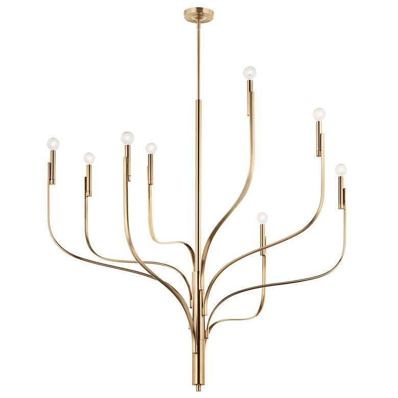 Image 5 Kichler Livadia 47 3/4"W Champagne Bronze 8-Light Chandelier more views