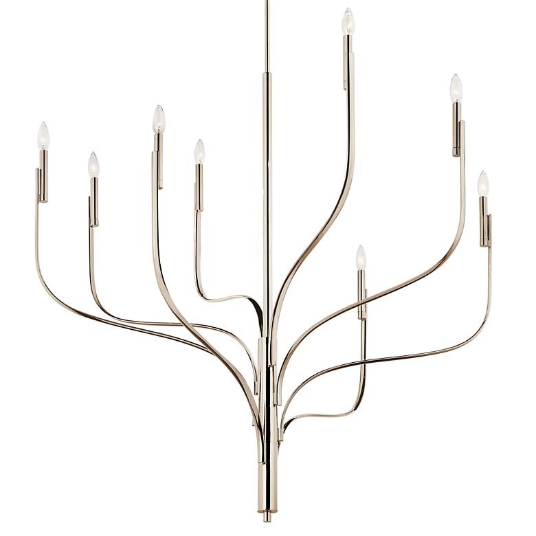 Image 5 Kichler Livadia 47 3/4"W Polished Nickel 8-Light Chandelier more views