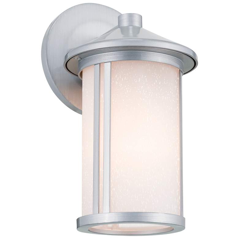 Image 2 Kichler Lombard 10.5" High Brushed Aluminum Outdoor Wall Light