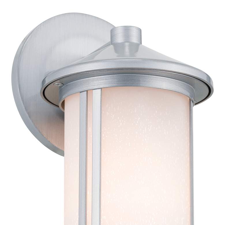 Image 3 Kichler Lombard 10.5" High Brushed Aluminum Outdoor Wall Light more views