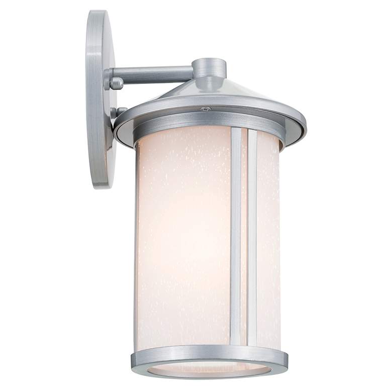 Image 4 Kichler Lombard 10.5" High Brushed Aluminum Outdoor Wall Light more views