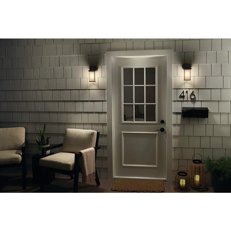 Image 7 Kichler Lombard 10.5" High Brushed Aluminum Outdoor Wall Light more views