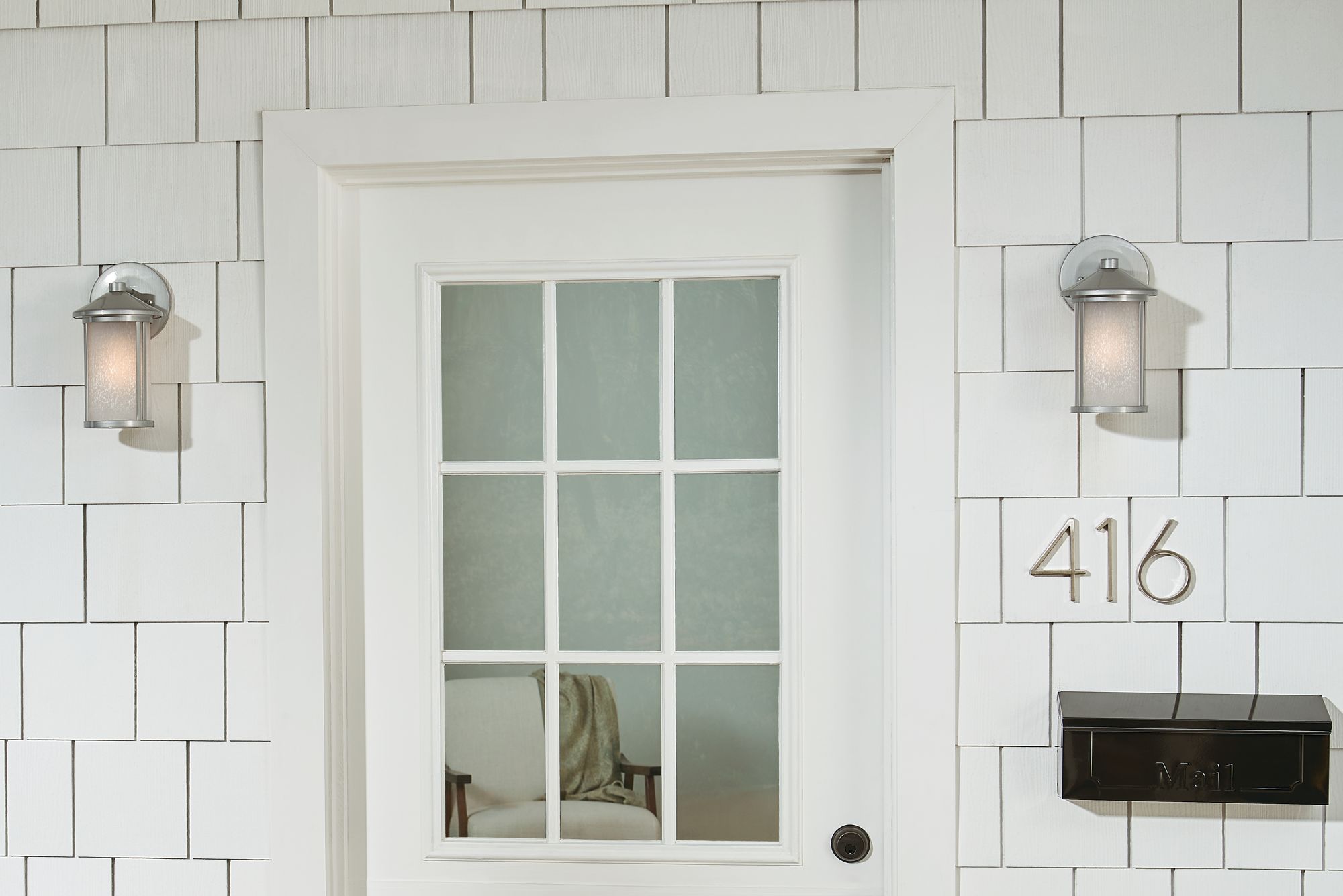 Kichler Lombard 10.5" High Brushed Aluminum Outdoor Wall Light