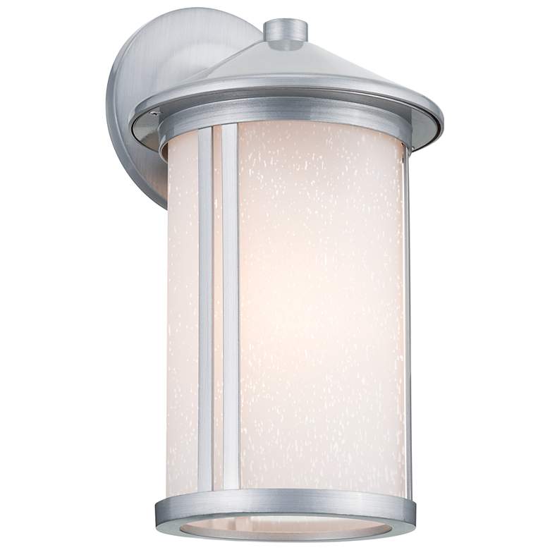 Image 2 Kichler Lombard 12.7" High Brushed Aluminum Outdoor Wall Light