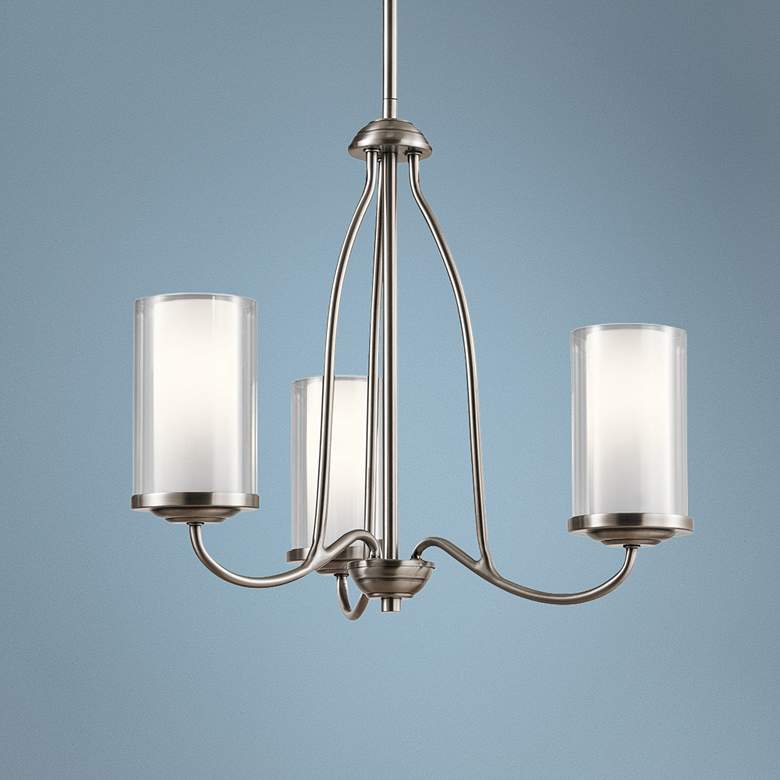 Image 1 Kichler Lorin 18 1/2 inch Wide Classic Pewter 3-Light Chandelier
