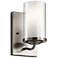 Kichler Lorin 7 3/4" High Classic Pewter Wall Sconce