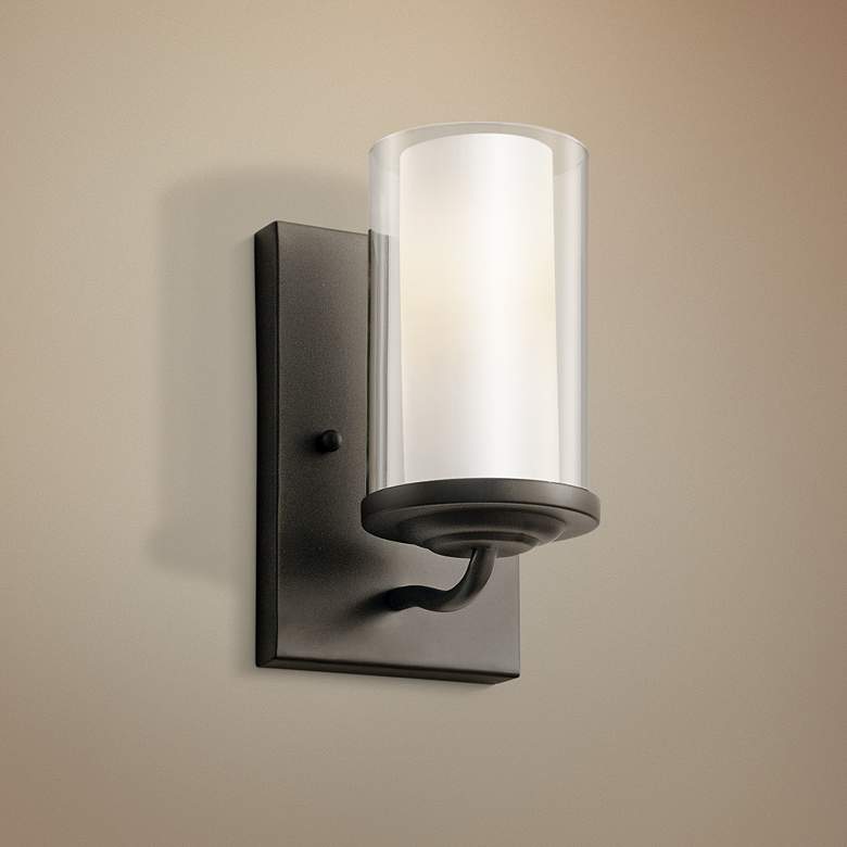 Image 1 Kichler Lorin 7 3/4" High Olde Bronze Wall Sconce