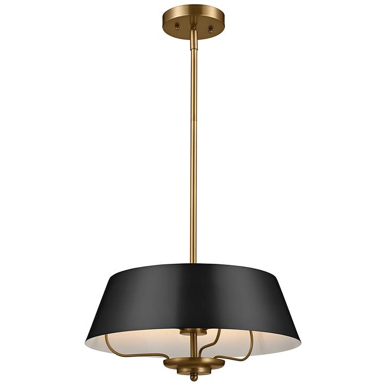 Image 3 Kichler Luella 16"W Brushed Natural Brass 3-Light Pendant