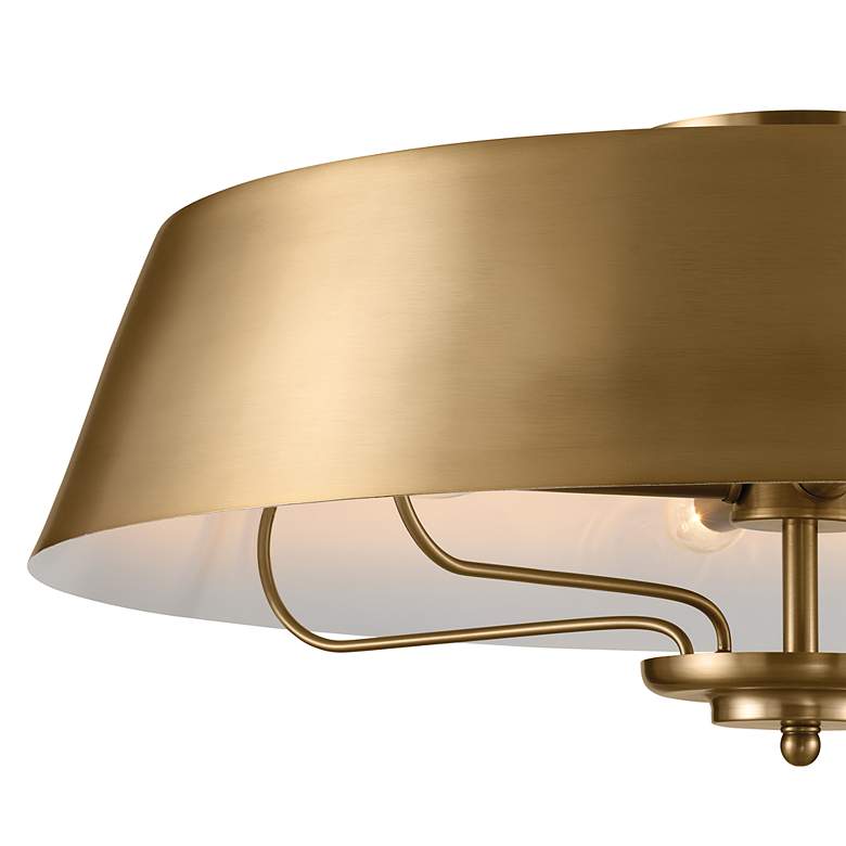 Image 2 Kichler Luella 22" Wide Brushed Natural Brass Modern Pendant more views