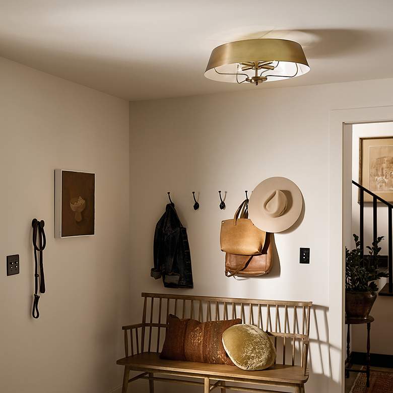 Image 5 Kichler Luella 22" Wide Brushed Natural Brass Modern Pendant more views