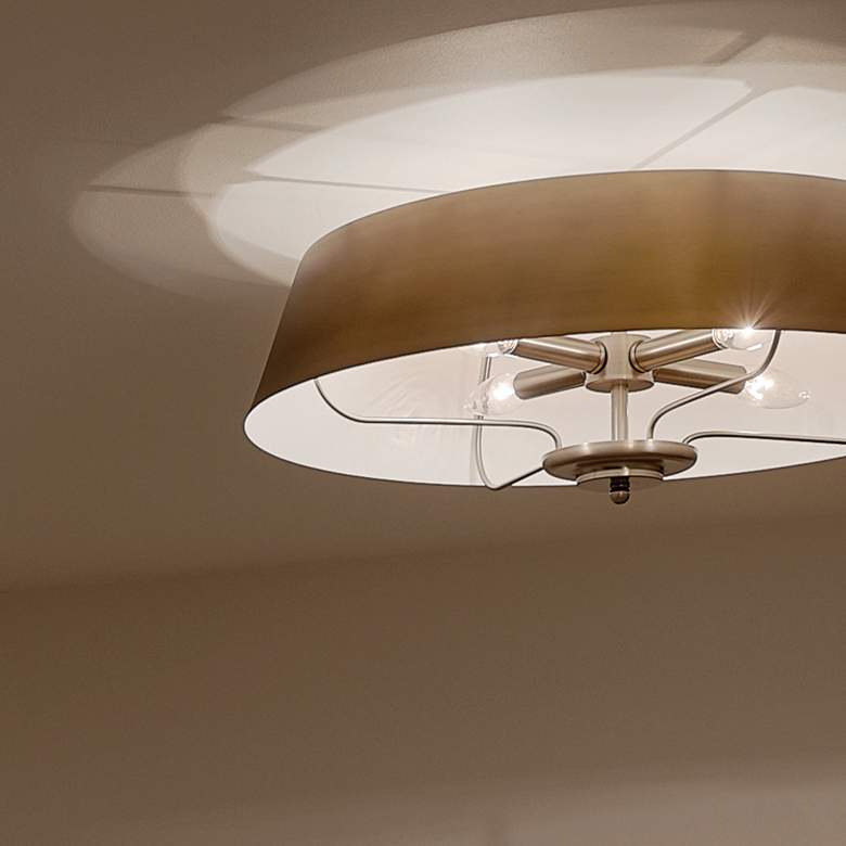 Image 7 Kichler Luella 22" Wide Brushed Natural Brass Modern Pendant more views