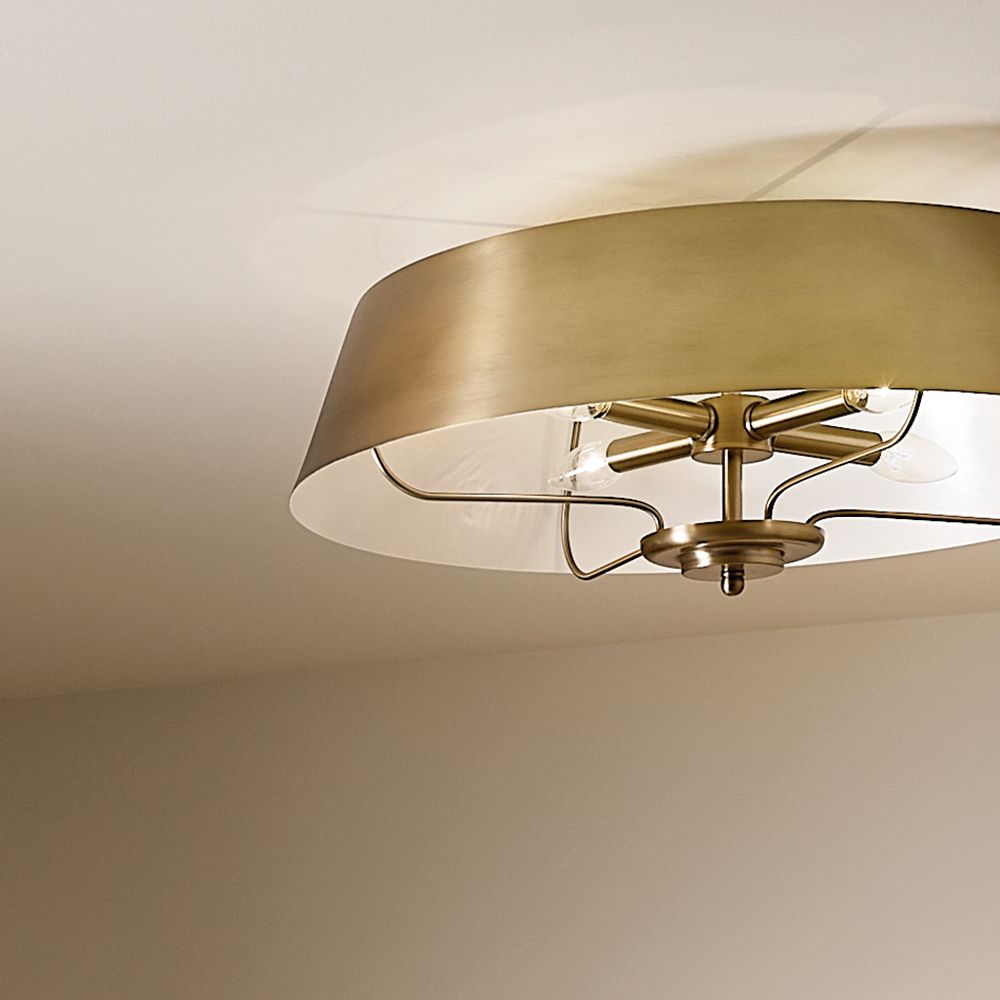 Kichler Luella 22" Wide Brushed Natural Brass Modern Pendant