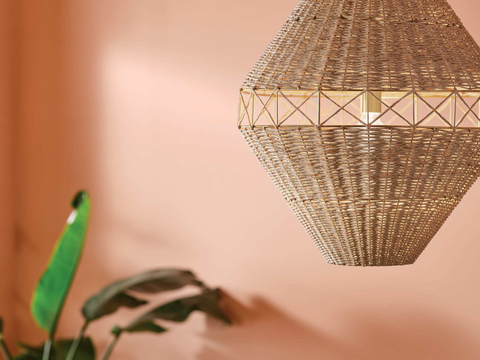 Image 4 Kichler Lulo 20 Inch 1 Light Pendant with Handwoven Natural Cord in CPZ more views