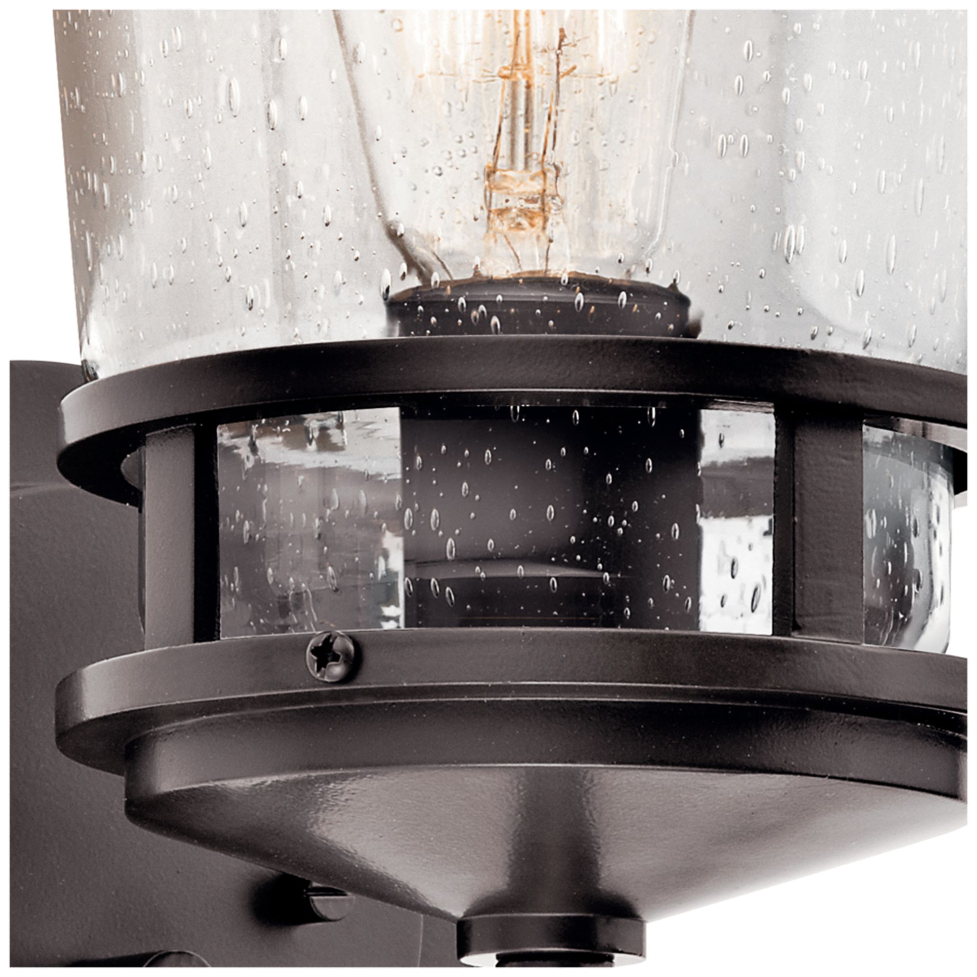 Image 7 Kichler Lyndon 15" High Seedy Glass Outdoor Wall Light more views
