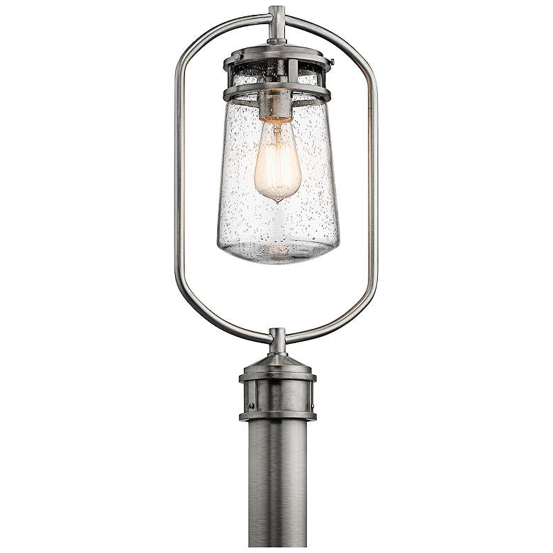 Image 1 Kichler Lyndon 20 inchH Brushed Aluminum Outdoor Post Light