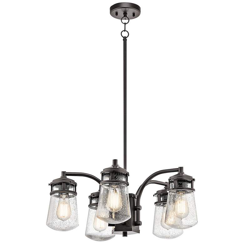 Image 3 Kichler Lyndon 24" Wide Architectural Bronze Outdoor Chandelier more views