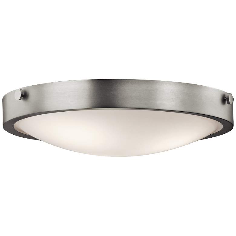 Image 2 Kichler Lytham 17 1/2 inch Wide Brushed Nickel Ceiling Light