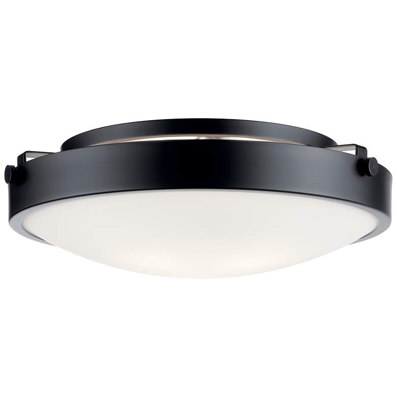 Image 3 Kichler Lytham 17 1/4" Wide Black and White Round Ceiling Light